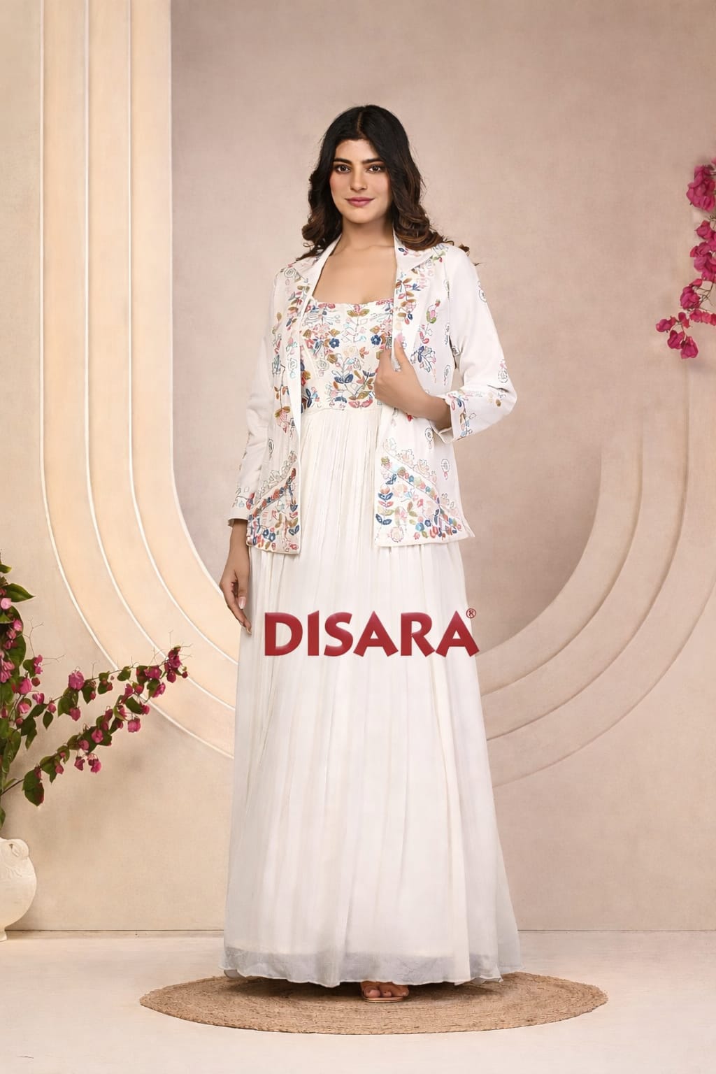 Jacket Gown Hand Embroidered