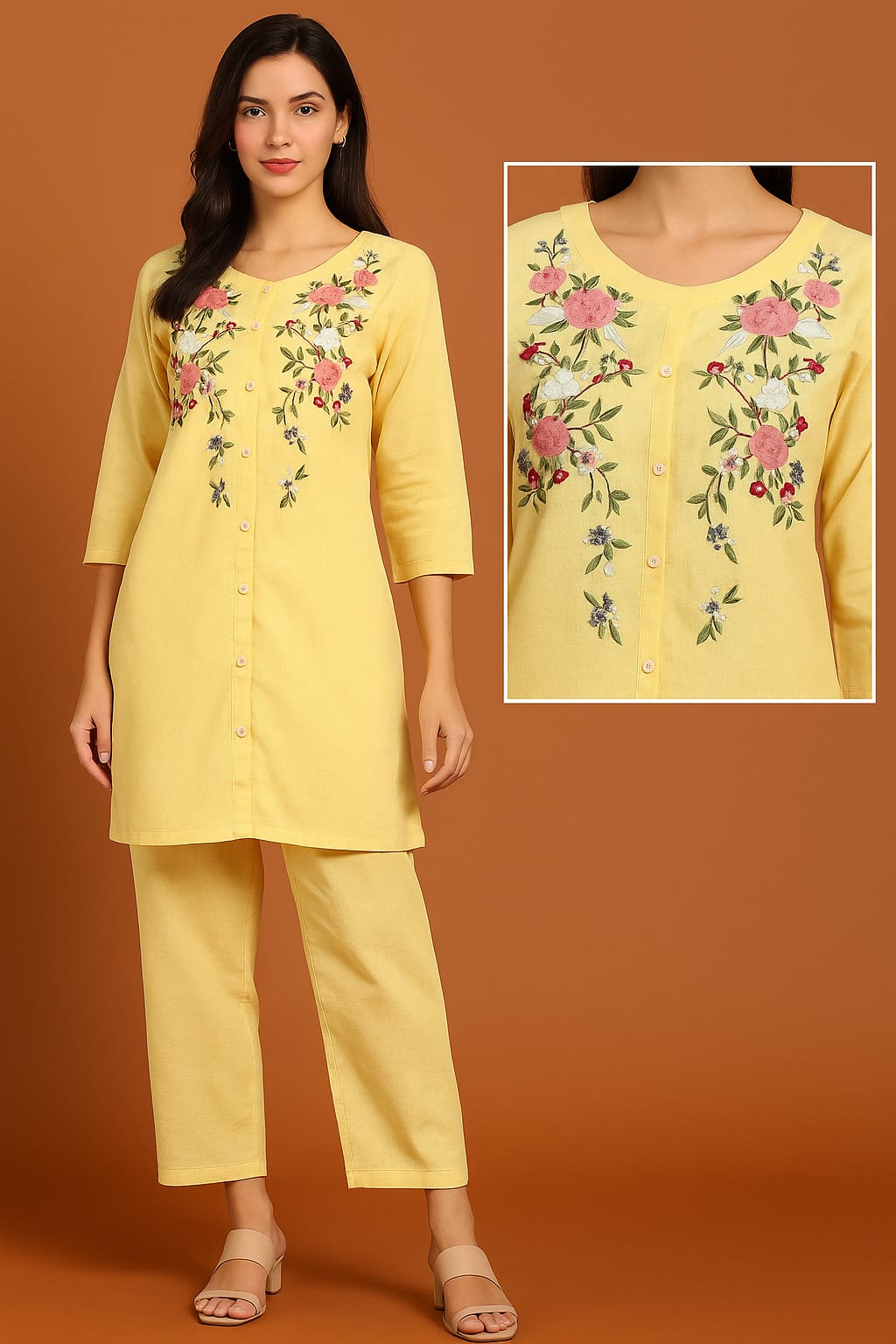 2 Piece Long Kurta Set